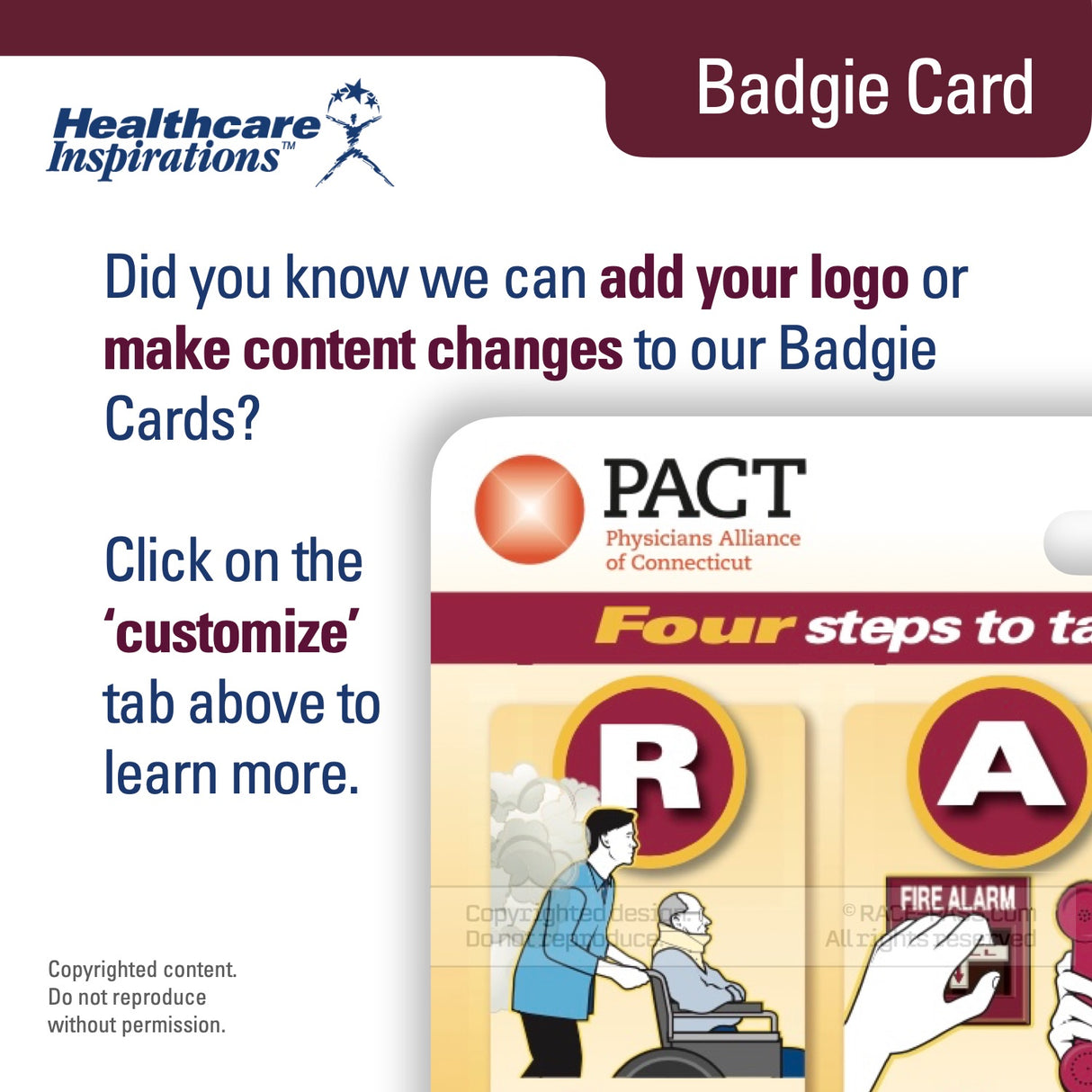 Visual Pain Scale Badgie™ Card