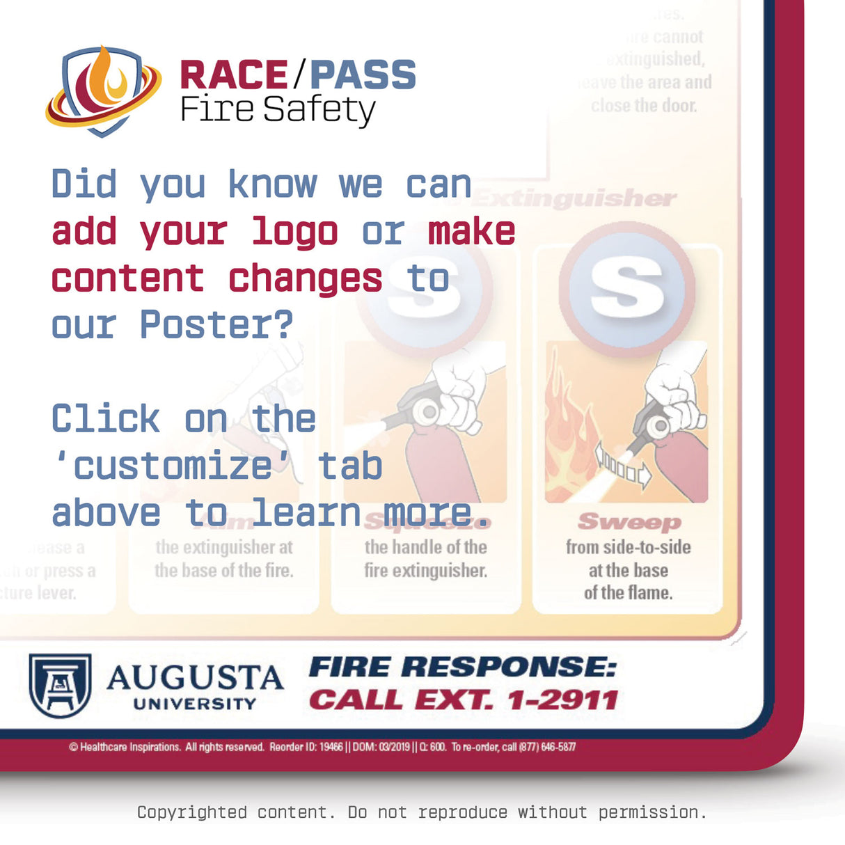 RACE/PASS Fire Safety Poster