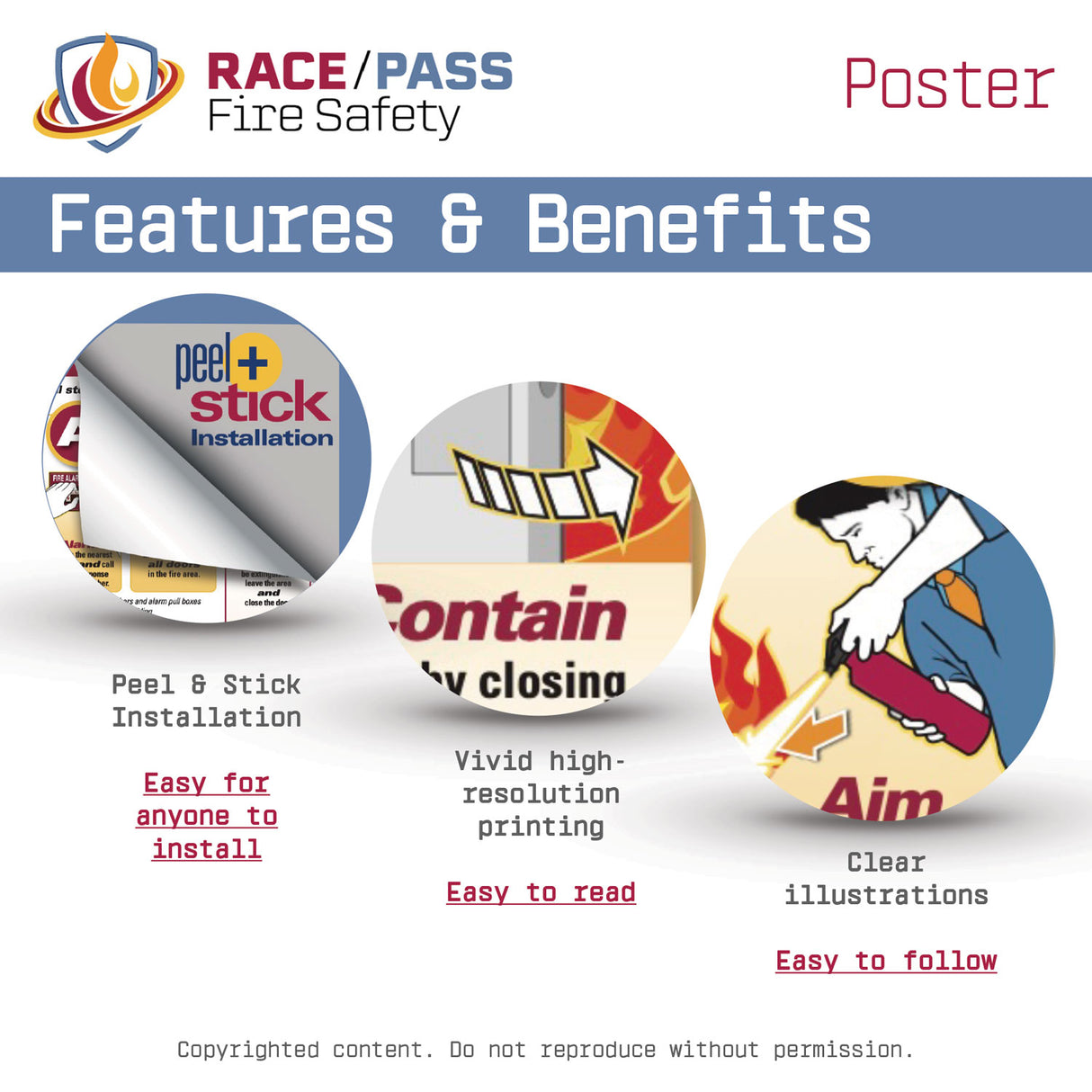 RACE/PASS Fire Safety Poster