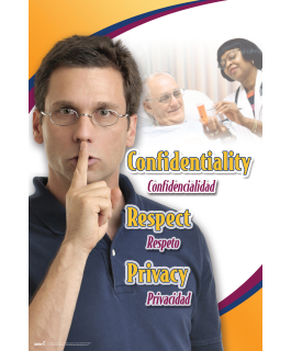 20 x 30" Design 6: Confidentiality/Caring Poster