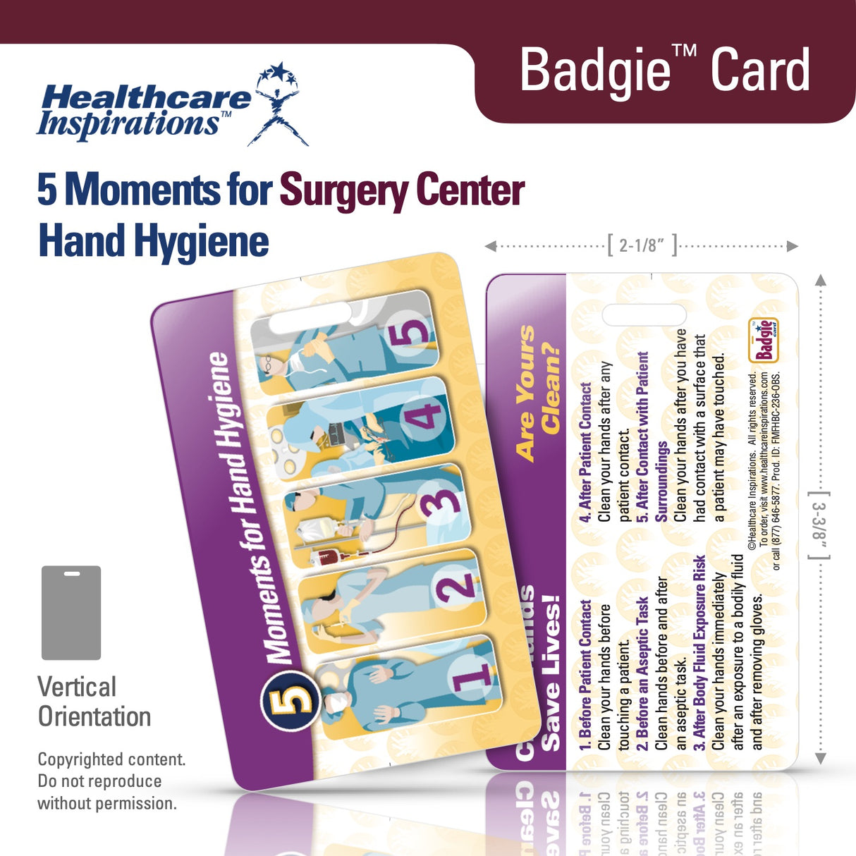 5 Moments for Hand Hygiene, surgery center hand hygiene, outpatient surgery infection prevention, ambulatory surgery center, ASC safety, perioperative hand hygiene, surgical infection prevention, healthcare badge card, Badgie Card, WHO hand hygiene, surgical staff education, patient safety, operating room safety, surgical nurse tool, handwashing reminders, infection control, clinical compliance, surgical team communication, healthcare worker safety, perioperative education