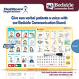 bedside communication board, patient communication board, hospital communication tool, non verbal patient communication, dry erase communication board, bedside patient aid, augmentative communication board, healthcare communication tool, ICU communication board, ventilator patient communication, stroke patient communication board, hospital bedside signage, patient care communication aid, nurse patient communication, healthcare dry erase board, patient needs board, communication board for hospitals, bedside 