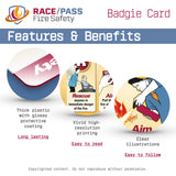 RACE/PASS Fire Safety Badgie™ Card