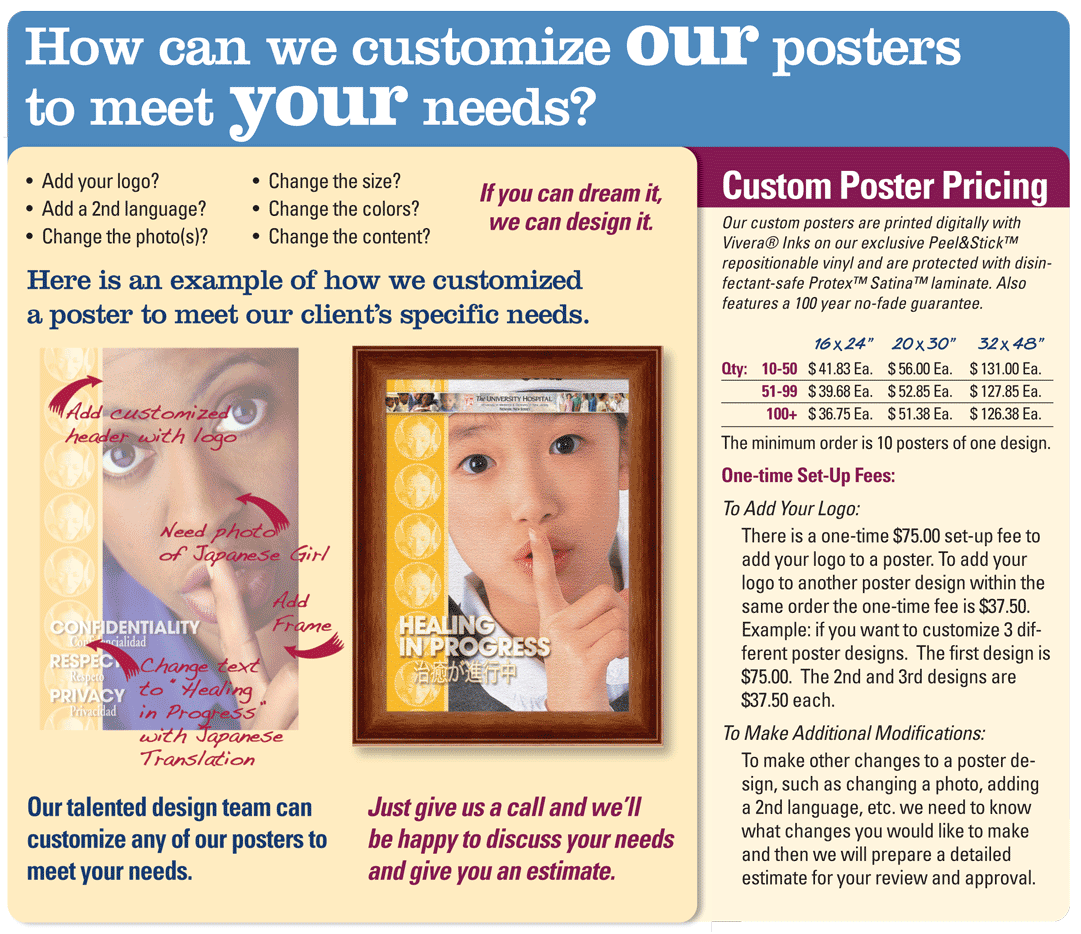Poster customization
