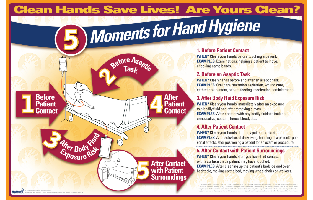 who 5 moments of hand hygiene