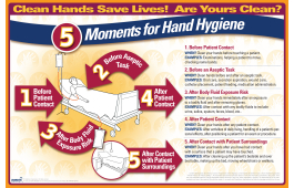 5 moments of hand hygiene in aged care