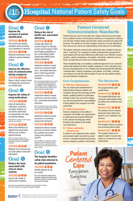 safety patient national goals poster commission hospital goal joint healthcare nursing infographics staff school health medical hospitals choose board