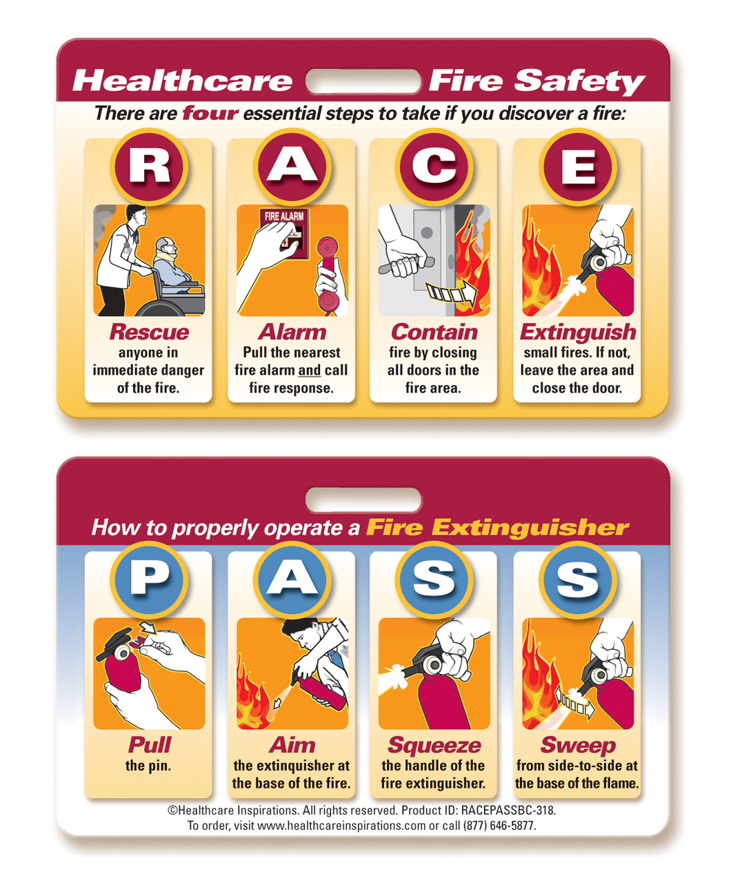 RACE/PASS Fire Safety Badgie™ Card